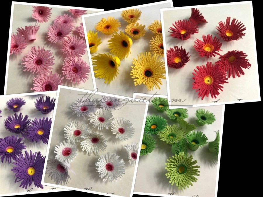 Những mẫu hoa từ giấy